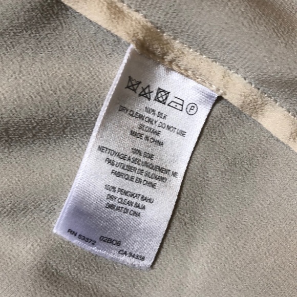 Cream Blouse 100% Silk - Picture 3 of 3